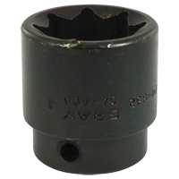 Socket, Impact, 1", 1/2" Drive, 8 Points Equipex