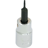 Bit Socket, Torx&reg;, T6 x 2-1/8" L, 3/8" Drive Equipex