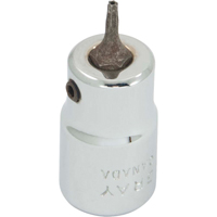Bit Socket, Torx&reg;, T7 x 2-1/8" L, 3/8" Drive Equipex