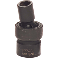 Universal Joint Socket, Impact, 3/8", 93/100" Drive, 6 Points Equipex