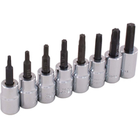 Socket Set, Torx&reg;, 3/8" Drive, 8 Pcs Equipex