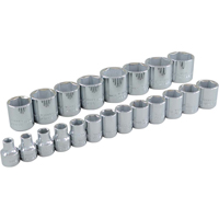 Jeu de douilles, 21 Mcx, Prise de 3/8" Equipex