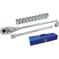 Jeu de douilles et accessoires, 15 Mcx, Prise de 3/4" Equipex