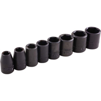 Jeu de douilles, 8 Mcx, Chocs, Prise de 3/8" Equipex