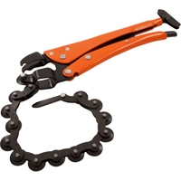Pinces coupe-tuyau &agrave; chaîne verrouillables, Longueur 12-1/2", Prise Omnium Equipex