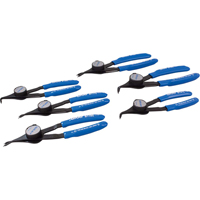 Convertible Retaining Ring Plier Set - Includes Plastic Case, 6 Pieces Equipex