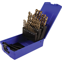 Drill Bit Set, 25 Pieces, High Speed Cobalt Equipex