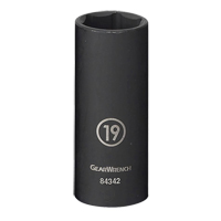 Socket, Impact, 13 mm, 3/8" Drive, 6 Points, Deep Equipex