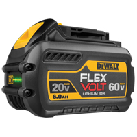 FlexVolt Battery, Lithium-Ion, 60 V, 6 A Equipex