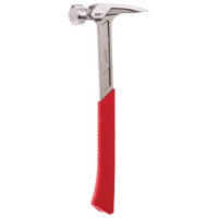 Smooth Face Framing Hammer, 22 oz., Solid Steel Handle, 15" L Equipex