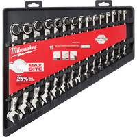 Wrench Set, Combination, 15 Pieces, Metric Equipex