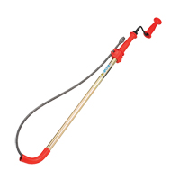 Toilet Auger, Manual, Bulb, 6' Cable Length, 1/2" Cable Diameter Equipex