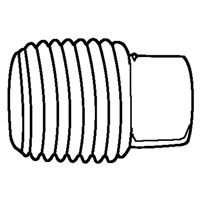 Bouchon de tuyau (t&ecirc;te carr&eacute;e), 1/8" dia., Laiton Equipex
