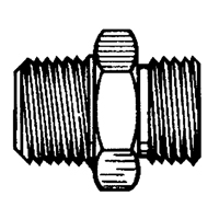Reducer/Adapter Fitting, 1/4" x 1/8" Dia, Brass Equipex