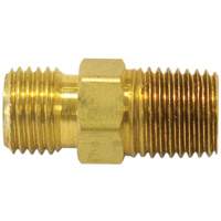 Reducer/Adapter Fitting, 1/4" x 1/4" Dia, Brass Equipex