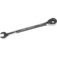 SAE Ratcheting Combination Wrench, 12 Point, 1/4", Chrome Finish Equipex