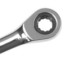 Metric Ratcheting Combination Wrench, 12 Point, 8 mm, Chrome Finish Equipex