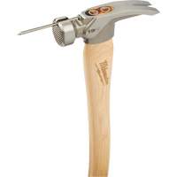 Milled Face Framing Hammer, 19 oz., Wood Handle, 16" L Equipex