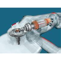 Grande meule angulaire &agrave; haute performance, 9", 120 V, 15 A, 6500 Tr/min Equipex