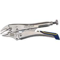 Fast Release Locking Pliers with Wire Cutter, 5" Length, Curved Jaw Equipex