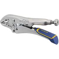Fast Release Locking Pliers with Wire Cutter, 5" Length, Curved Jaw Equipex