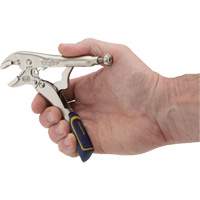 Fast Release Locking Pliers with Wire Cutter, 5" Length, Curved Jaw Equipex