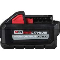 Bloc-pile M18 Redlithium High Output 6.0, Lithium-ion, 18 V, 6,0 Ah Equipex