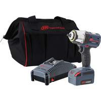 IQv20 Compact Cordless Impact Wrench Kit, 20 V, 3/8" Socket Equipex