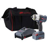 IQv20 Compact Cordless Impact Wrench Kit, 20 V, 1/2" Socket Equipex