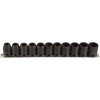 Jeu de douilles, 11 Mcx, Chocs, Prise de 1/2" Equipex