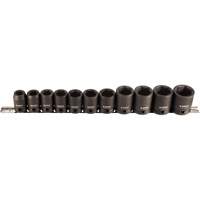 Jeu de douilles, 11 Mcx, Chocs, Prise de 1/2" Equipex