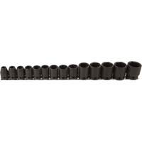 Jeu de douilles, 14 Mcx, Chocs, Prise de 1/2" Equipex