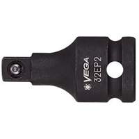 Socket Adapter, Impact, 1/2" Drive, 3/8" Socket, 1.5" L, Ball Equipex