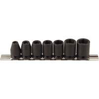 Jeu de douilles magn&eacute;tiques, 7 Mcx, Chocs, Prise de 3/8" Equipex