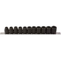 Jeu de douilles, 11 Mcx, Chocs, Prise de 1/2" Equipex