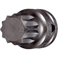 Embout &agrave; ins&eacute;rer, Triple carr&eacute;, 5 x 3/4" lo, Prise 1/4" Equipex