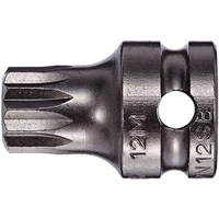 Embout &agrave; ins&eacute;rer, Triple carr&eacute;, 5 x 1" lo, Prise 3/8" Equipex