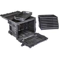 Armoire &agrave; outils mobile Gen 2, 24" la, 6 tiroirs, Noir Equipex