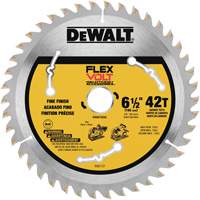 Lame TrackSaw FlexVolt, 6-1/2", 42 dents, Pour Bois Equipex