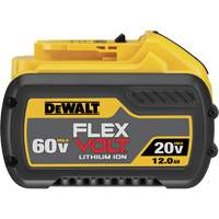 FlexVolt&reg; Max Battery, Lithium-Ion, 20 V/60 V, 12 Ah Equipex