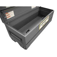 Boîte de rangement pour le chantier, 60" x 24" x 22-3/4", Acier, Gris Equipex