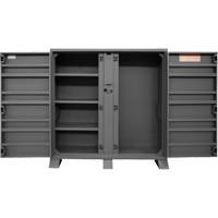 Armoire de rangement avec tablettes pour le chantier, Acier, 47,5 pi³, Gris Equipex