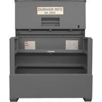 Boîte de rangement pour le chantier, style piano, 60-1/2" la x 34-3/4" p x 49-3/8" h, Gris Equipex