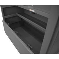 Boîte de rangement pour le chantier, style piano, 60-1/2" la x 34-3/4" p x 49-3/8" h, Gris Equipex