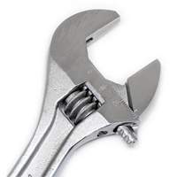 Adjustable Wrench - Bagged, 8" L, 1-1/8"/29 mm Max Width, Chrome Equipex
