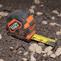 Magnetic Double-Hook Tape Measure, 25', Imperial Graduations Equipex