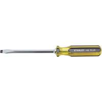 100 PLUS&reg; Standard Slotted Tip Screwdriver, 5/16" Tip, Square, 11-1/8" L, Plastic Handle Equipex