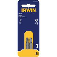Embouts de tournevis &agrave; ins&eacute;rer, Phillips, #3, Prise 1/4" Equipex