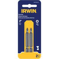 Embouts pour outils &eacute;lectriques, Phillips, Embout #1, Prise 1/4", Longueur 1-15/16" Equipex