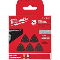 Ensemble de papiers abrasifs triangulaires 3-1/2" Open-Lok Equipex